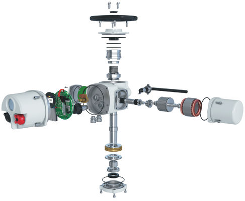 Metal Multi Turn Electric Motor Actuator 600NM IP67 Intelligent